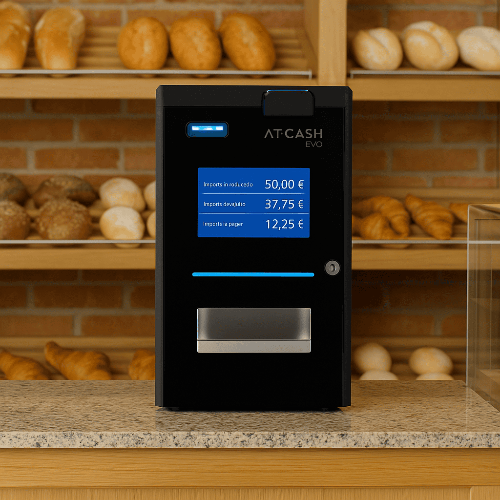 AT-CASH evo en una panaderia