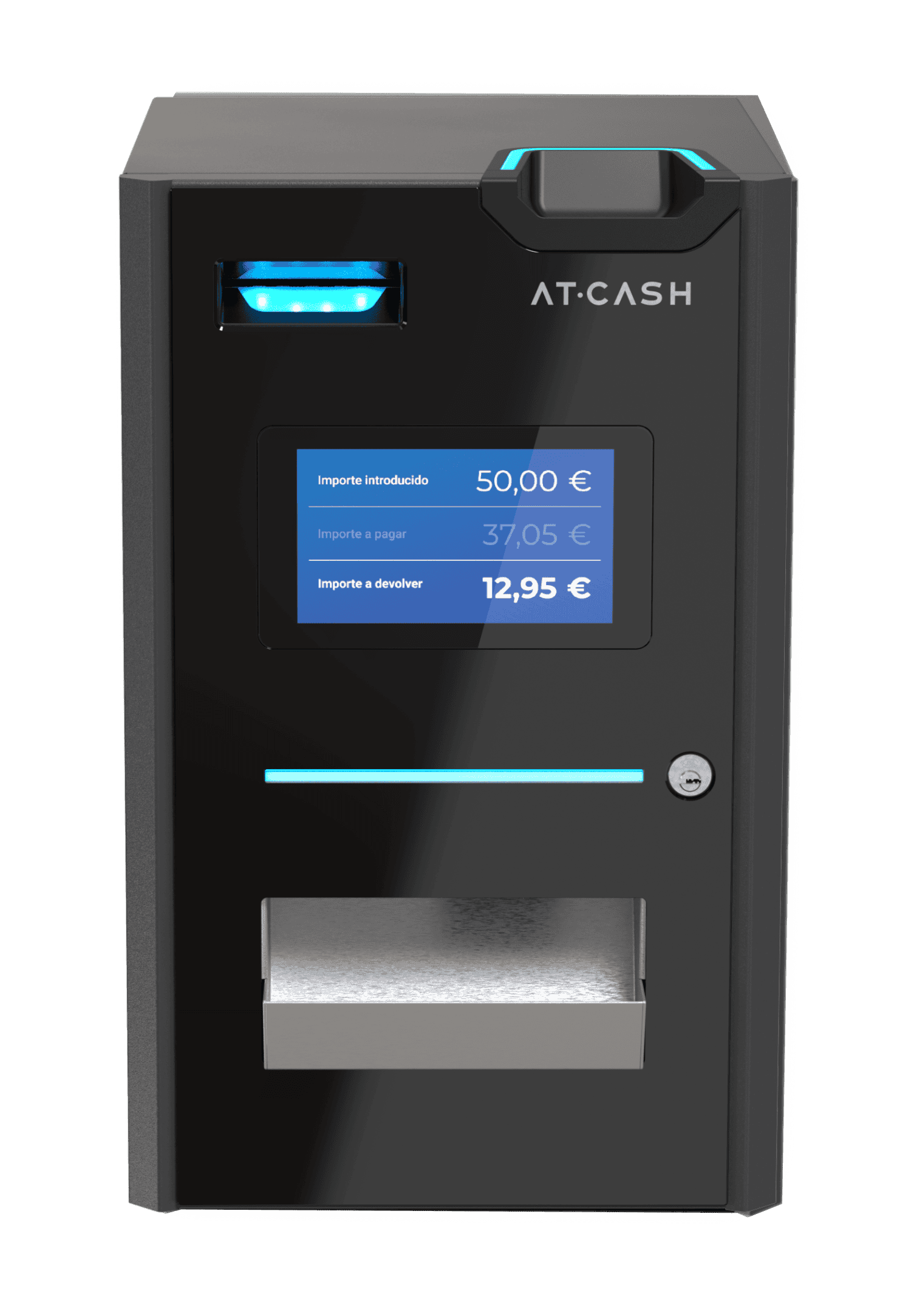 Imagen frontal del cajón de efectivo AT-CASH Imagen frontal del cajón de efectivo AT-CASH