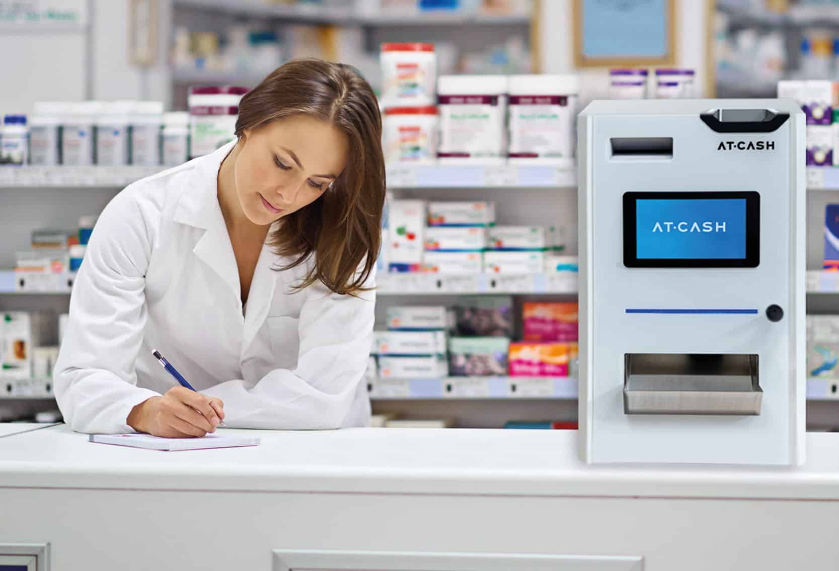 AT-CASH in a pharmacy