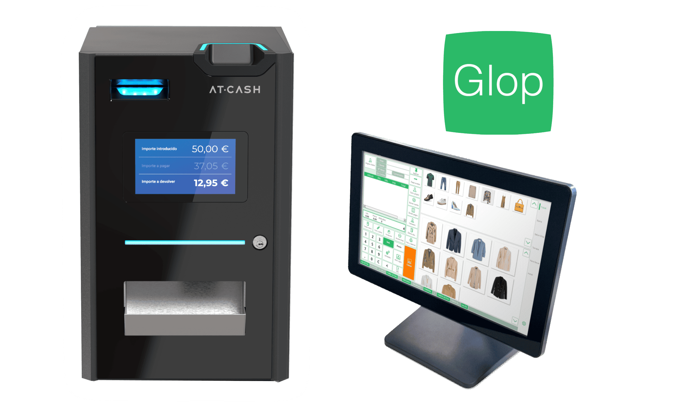 Máquina AT-CASH con integración Glop TPV Máquina AT-CASH con integración Glop TPV