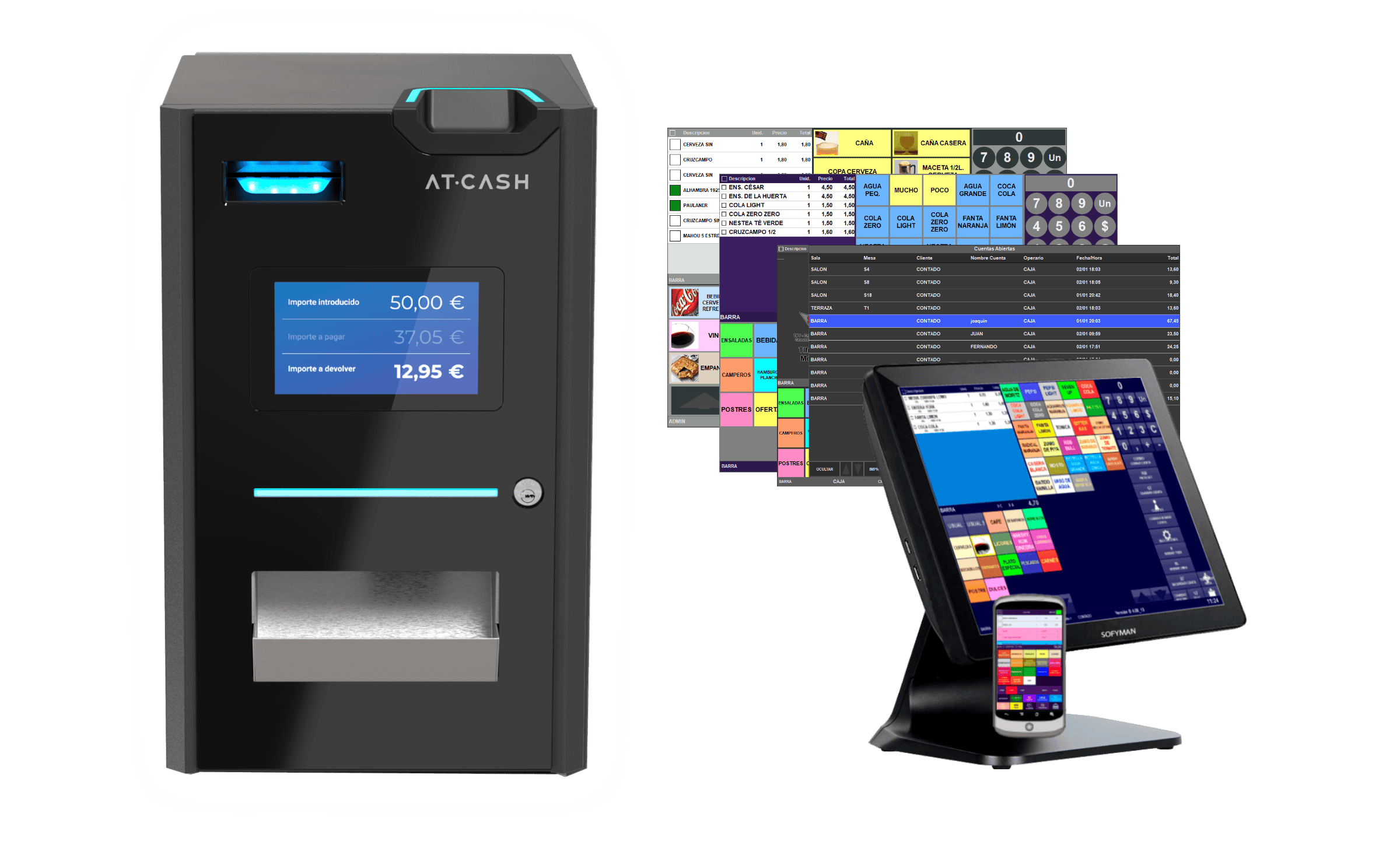 Máquina AT-CASH con integración Sofyman TPV Máquina AT-CASH con integración Sofyman TPV