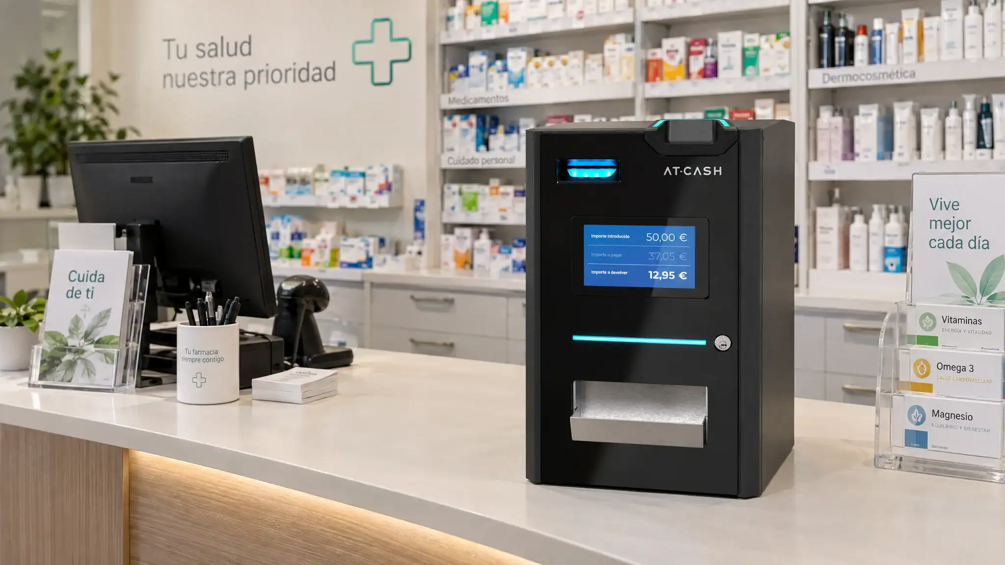 AT-CASH en una farmacia AT-CASH en una farmacia