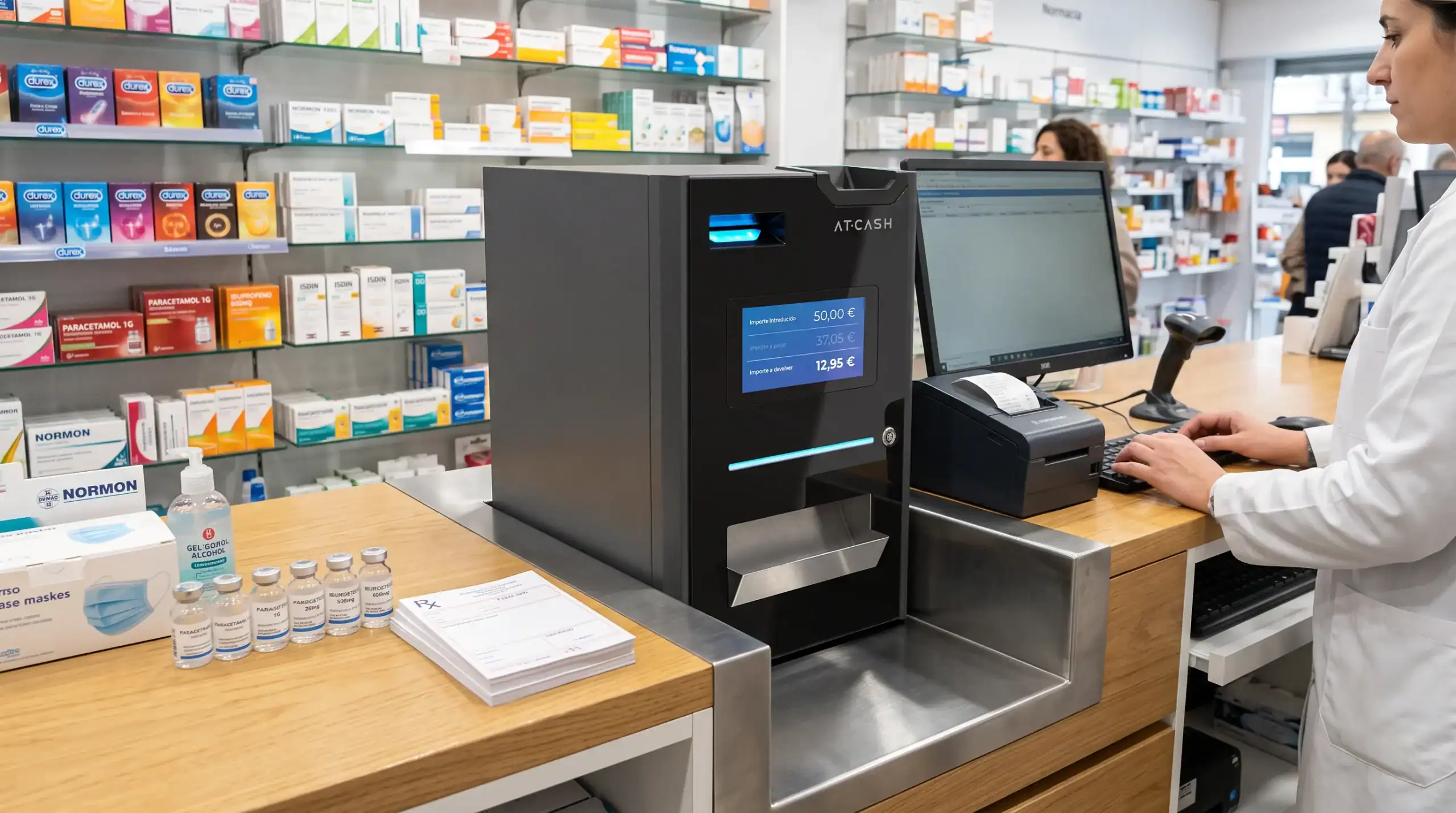 AT-CASH en una farmacia AT-CASH en una farmacia